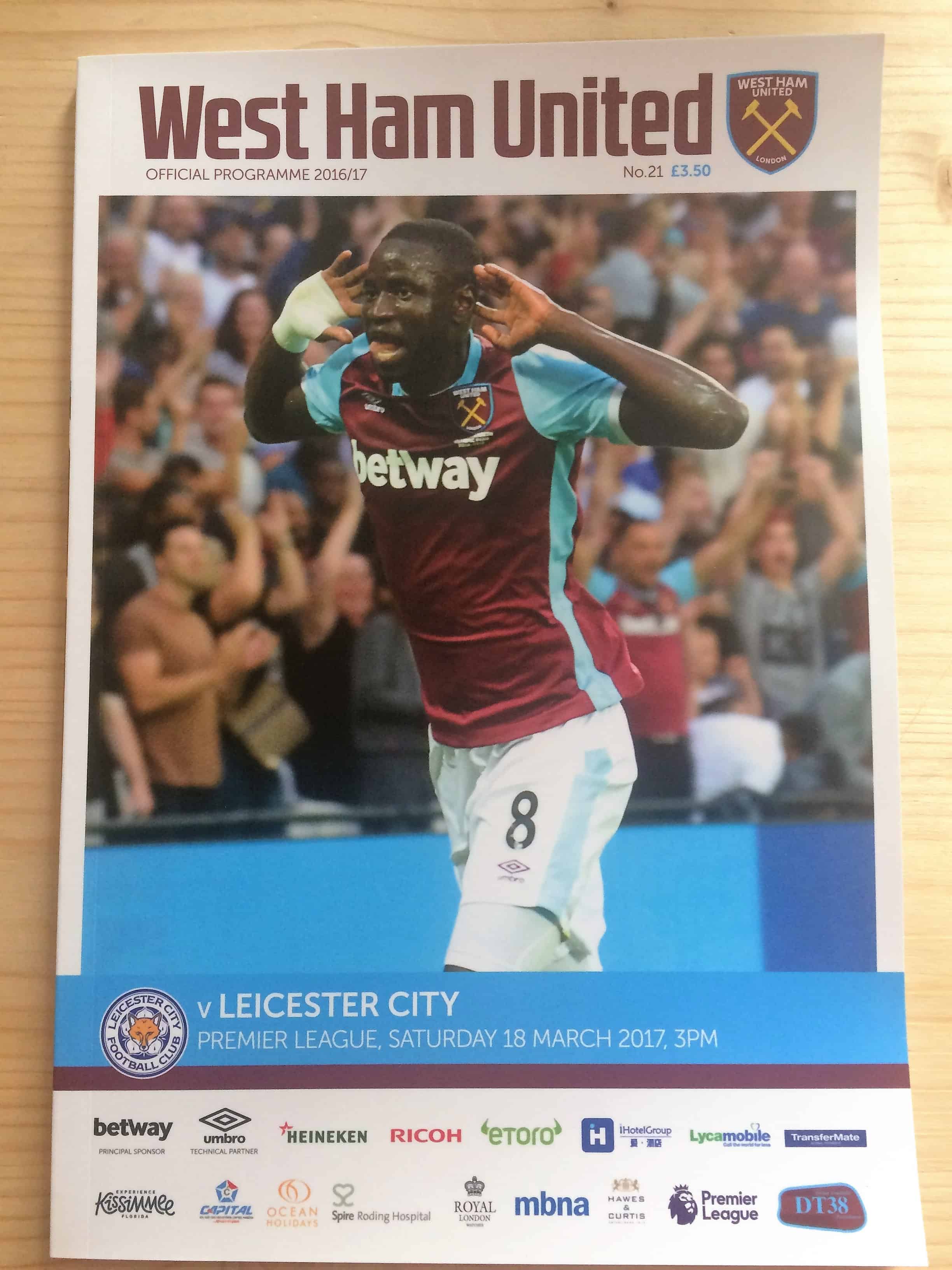 West Ham United FC v Leicester City FC